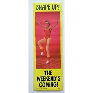 New Vintage Shape Up The Weekend's Coming! Locker Poster by B of A U171